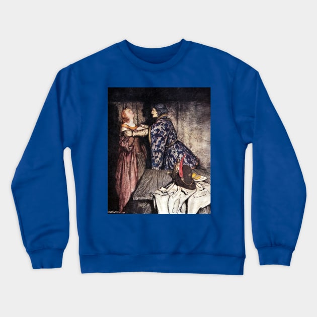 Tristan and Isolde - Arthur Rackham Crewneck Sweatshirt by forgottenbeauty